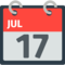 Tear-Off Calendar emoji on Mozilla